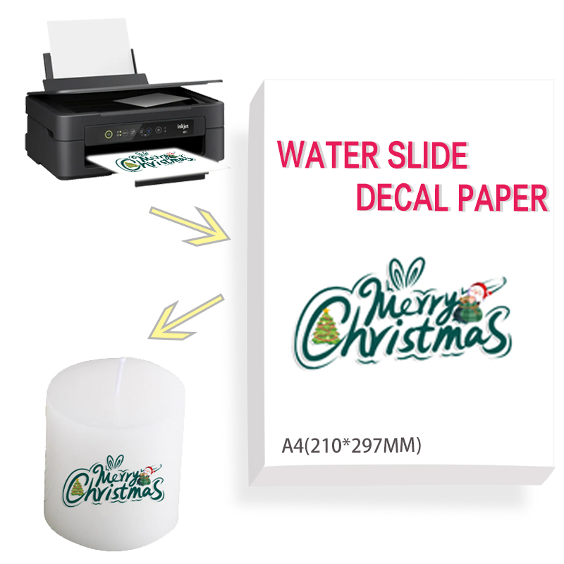 Ink Blotter Paper - Tobogán de agua imprimible transparente blanco