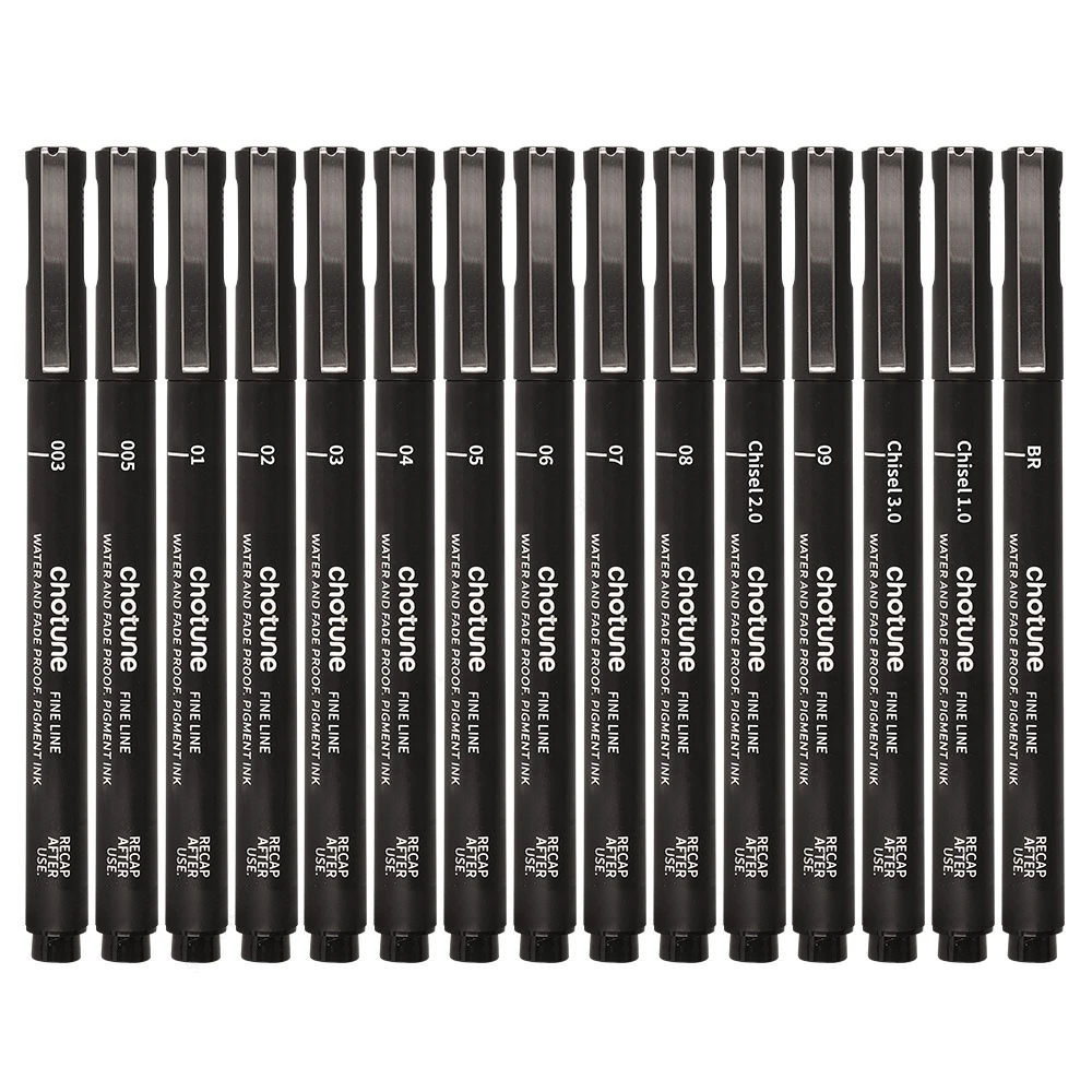 Microbolígrafos negros, 15 tam - Correction Pen Fine reseña y precio