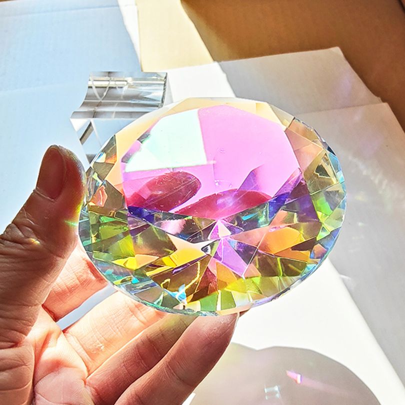 30-80mm AB colorido K9 cristal - Paper Weight Crystal reseña y precio